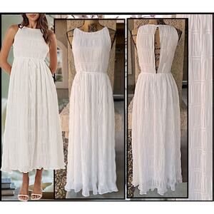 Petal & Pup Belted Ema Shirred Maxi A-Line Dress Size 10